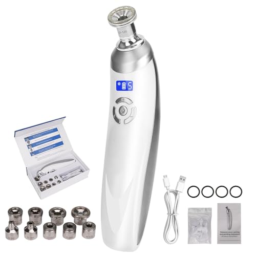 Wasd3Pods Microdermabrasion Faciale, Appareil De Dermabrasion Au Diamant,Kit D'appareils D'aspiration des Pores du Visage, pour L'exfoliation De La Peau Et...