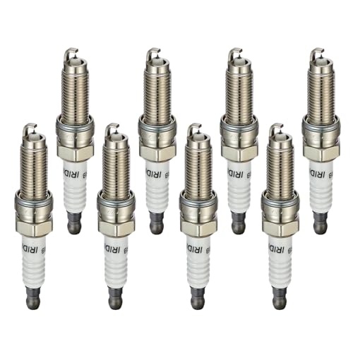 Image of XP5701 Iridium Spark Plugs 8 Pack - Compatible with Acura MDX RDX RLX TL TLX Compatible with Chrysler 200 300 M3 M5 M6 Charger Civic HRV Odyssey Passport Pilot Cherokee Gladiator Ram 1500