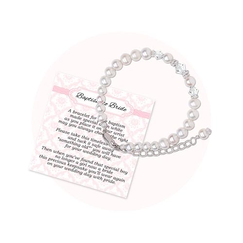 Cherished Moments 8-Year Old Baptism to Bride Sterling Silver Bracelet for LDS Girls Baptism Day