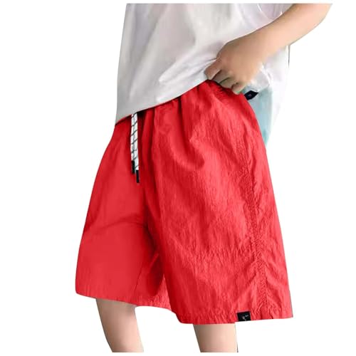 Cargo Shorts for Boys Loose Casual with Pockets - Boy's 5 Inch Lightweight Short School Uniform Pants Boys Fashion Outdoor Playwear