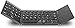 Produktbild Tragbare Bluetooth-Tastatur, faltbar, zweischichtig, faltbar, Touchscreen, kabellos, BT, für iOS/Android/Windows Tablet iPad