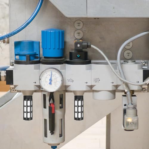 PATIKIL Druckluft-Schalldämpfer G 1/2, 5er-Pack Kunststoff-Luftkompressor-Auspuff-Schalldämpferfilter Luftmagnetventil-Schalldämpferpassung für, Schwarz