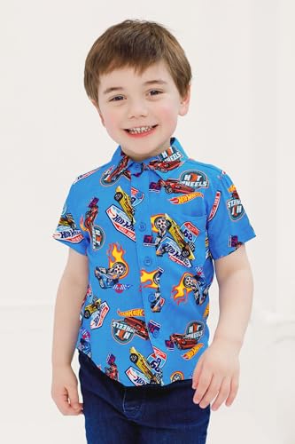 Hot Wheels Matching Family Button Down Shirt Toddler to Adult Sizes (2T - 2XL)2