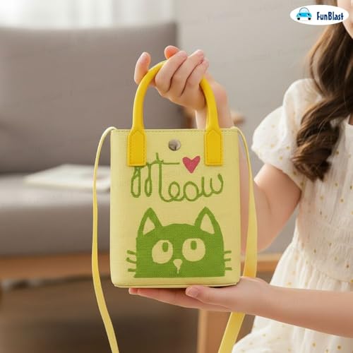 Image of FunBlast Crossbody Mobile Sling Bag for Women - Stylish Phone Pouch with Strap & Silicone Handle, Keychain, Coin, Cosmetics Purse, Cute Utility Bag for Girls & Women