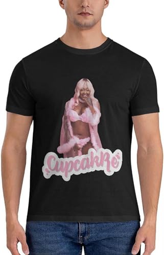 Cupcakke T-Shirt Short Sleeve Short Sleeve Tee Men Men's T-Shirt Man Clothes Black XL