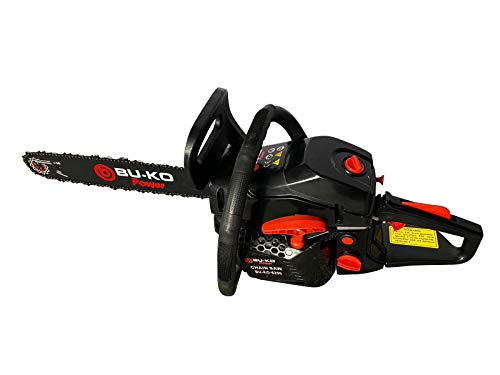 BU-KO 65cc Benzin Kettensäge 3.89 HP 20 "Bar & 2 x Ketten + 16" Bar & 2x Ketten COVER BAG & FULL SAFETY GEAR – Bild 4