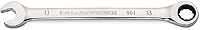 Vista 19 de GEARWRENCH 86914 - Llave combinada de trinquete de 14 mm con arco oscilante de 4 grados y 12 puntos