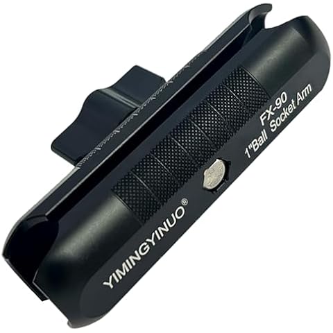 YIMINGYINUO Double Socket Arm Compatible with RAM Mounts B Size 1" Ball Components for Bike/Motorcycle/ATV Phone Mount,Black (Medium Arm) Cover