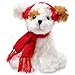 Bearington Chilly Plush Stuffed Animal Brown and White Dog with Scarf, 6 inches