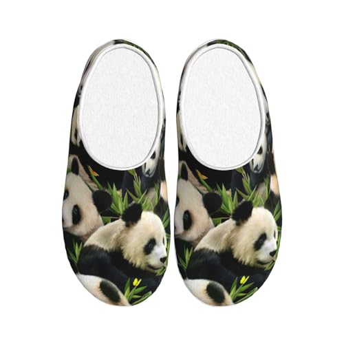 Chaussons panda en peluche EdWal pour garder vos pieds au chaud en hiver