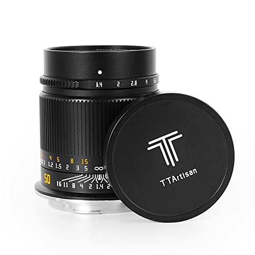 �y2�N�ۏؕt�z�������w TTArtisan 50mm F1.4 ASPH �}�j���A���t�H�[�J�X 8�Q10�� �P�œ_�����Y �t���t���[�� (50mm F1.4 �L���m�� R�}�E���g�p)
