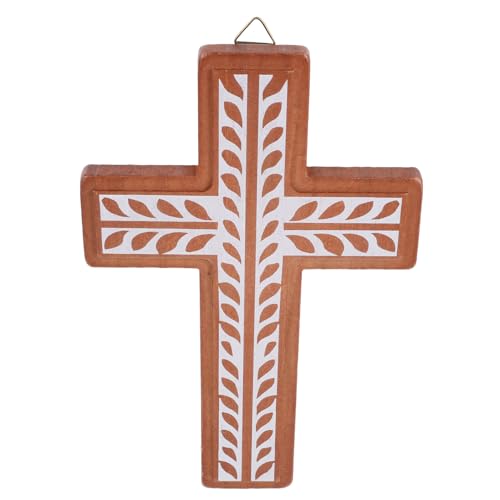 Cruz de madera HOODANCOS tallada a mano para bendecir el hogar