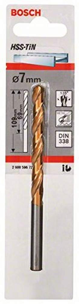 Bosch HSS Twist Drill Bit, 7mm Diameter, 109 mm Overall
