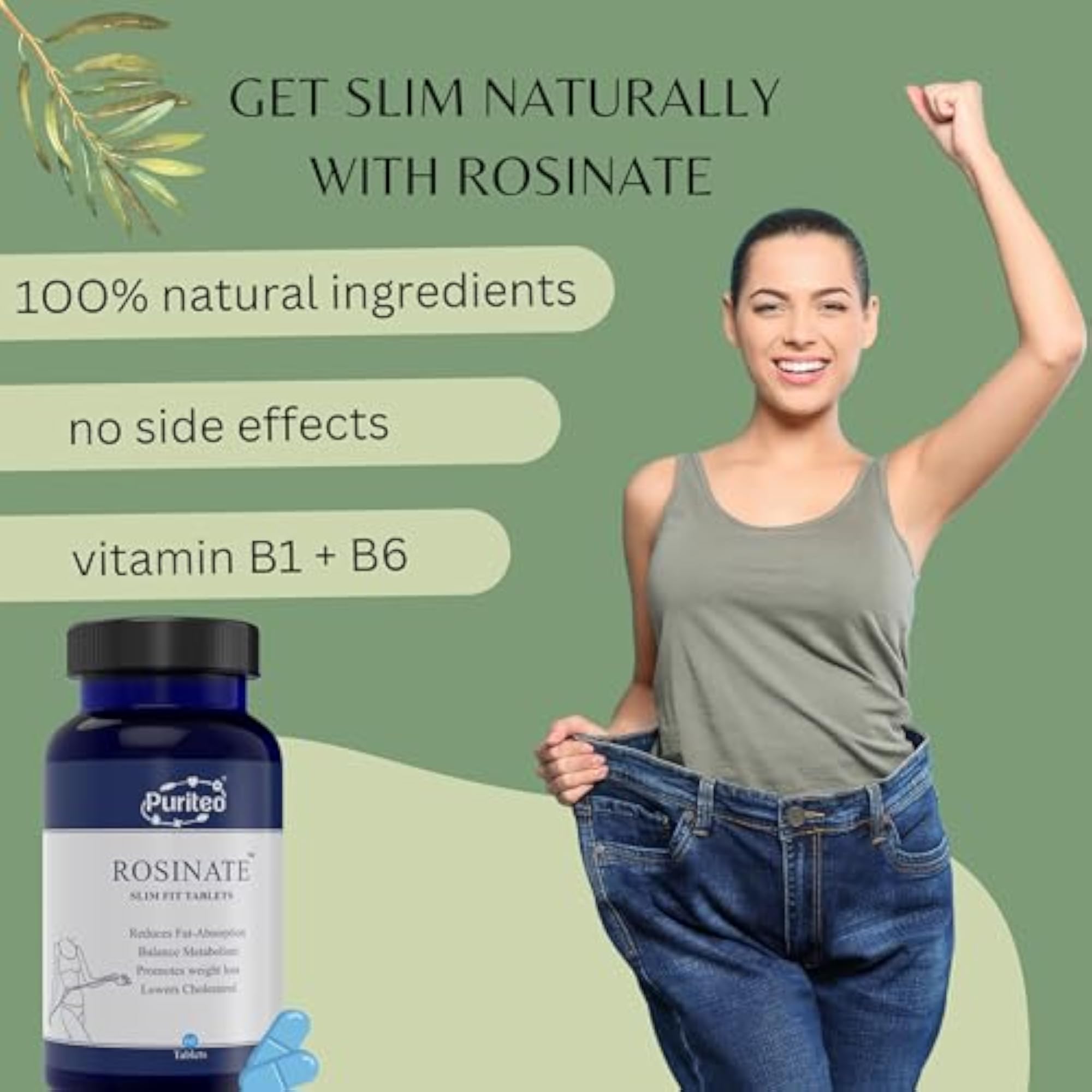 Natural Organic Slimming Tablets, Weight Management Supplement