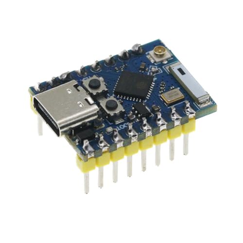 Joselin ESP32-C3 Pro Mini Placa de Desarrollo A Bordo Chip de ESP32-C3FH4 Módulo WiFi Bluetooth Placa de Desarrollo Soldado