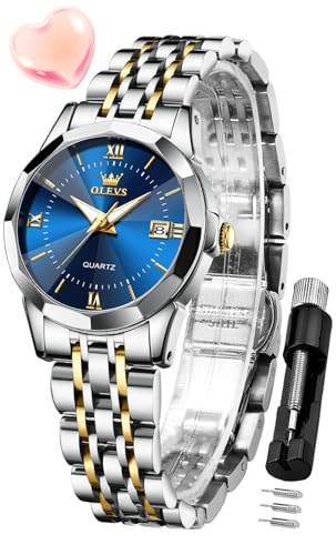 Consejos para Comprar Reloj Donna Karan , listamos los 10 mejores. 45 OLEVS Reloj para Mujer, Minimalista, Casual, con Fecha, Correa de Acero Inoxidable, Resistente al Agua, Luminoso