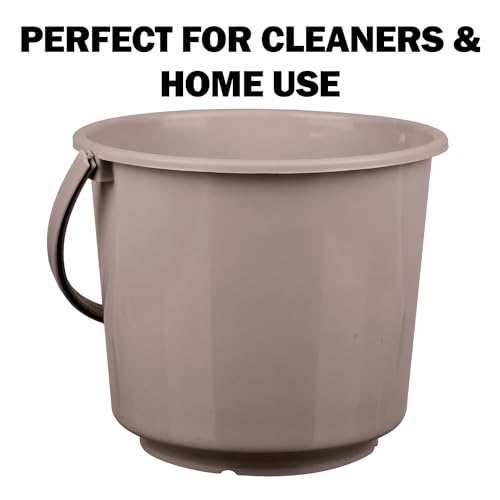 Image of Urbane Home Bucket | Plastic Bucket for Mopping | Bucket for Cleaning | Storage Container Bucket | Water Storage Bucket | Bathroom Bucket | Plain Bucket | 5 LTR | Pack of 3 | Multi