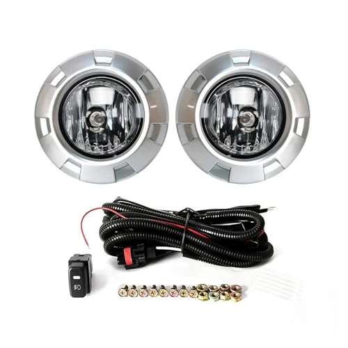 Phares antibrouillard pour Mitsubishi Pajero 3 2007-2010 V73 V97 avec entourage chrome brillant