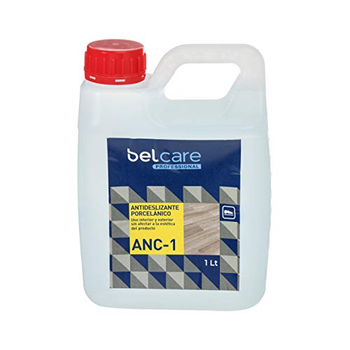 BELCARE - Liquido Antideslizante Hidrófugo para Suelo ANC-1, Pavimento Interior y Exterior, para Suelo Porcelanico, para Cerámicas, Dekton, Neolith, Transparente, 1 L