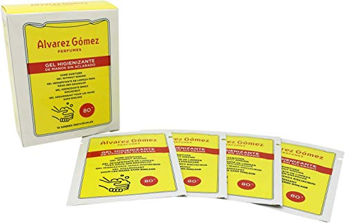 Agua de Colonia Bolsas de gel desinfectante de manos (10 x 2 ml)