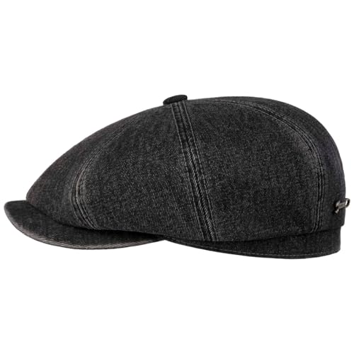 Stetson Hatteras Casquette Gavroche Denim Unicolore Homme Automne Hiver