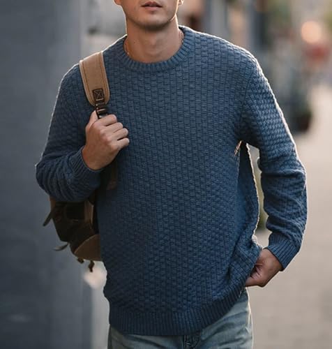 Oversize Gauge Sweater Mens Warm Comfortable Knitted Pullovers Fashion Top Comfortable Soft2