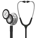 3M Littmann Stetoscopio per il monitoraggio Classic III, tubo auricolare nero, 69 cm, 5620