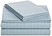 Amazon Basics Deluxe Microfiber Striped Sheet Set, Spa Blue,4 pieces, Queen