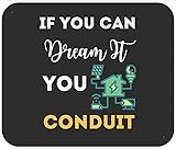 Wenn Du Es Träumen Kannst, Dann Bist Du Ein Kabelkanal-Elektroingenieur Mauspad Komfort Mousepad Klein Mausmatte Für Zuhause Arbeit Reisen 25X30Cm