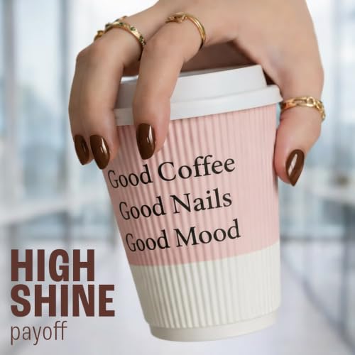Image of Lakme 9 to 5 Overtime Shine Nail Polish - Coffee Edit-11 Americano Edge 6ml