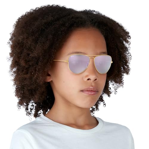 Image of Ray-Ban Junior Kids' Rj9506s Metal Aviator Sunglasses