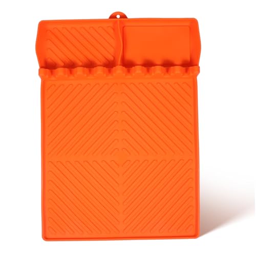 IWOWHERO Griddle Tools Mat Silicone Griddle Cover Mat BBQ Tools Storage Mat Non Slip for Easy Cleaning