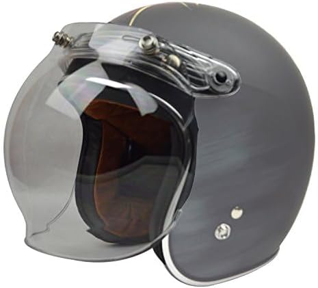 Miniatura 3 de Protector de burbuja para casco de motocicleta, con adaptador elevable para casco T50, Humo
