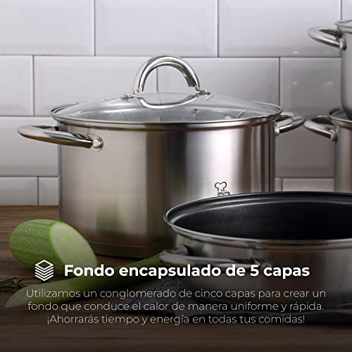 RENBERG-Alexander-Olla-de-Cocina-Olla-Alta-de-32-x-25-cm-y-20-Litros-con-Tapa-de-Cristal-Acero-Inoxidable-Menaje-de-Cocina-Fondo-Encapsulado-de-5-Capas-Para-Todo-Tipo-de-Cocinas