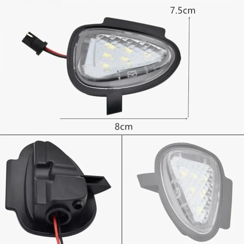 Module d'éclairage de bas de porte blanc pour VW Golf MK6 et Cabriolet