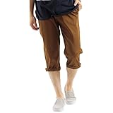 クロップドパンツ ショートパンツ チノパン ワークパンツ Mサイズ ダークブラウン