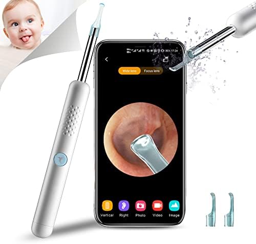 Ear Wax Removal Tool, Wireless Endscope Camera Wax Removal Kit 1080P FHD WiFi Ear Cleaner with 6 LED Lights, Ear Pick Kit for Adults Kids & Pets