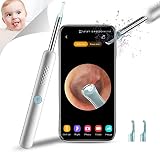 Ear Wax Removal Tool, Wireless Endscope Camera Wax Removal Kit 1080P FHD WiFi Ear Cleaner with 6 LED