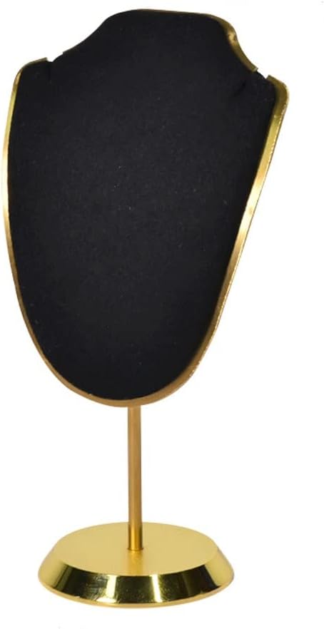 Metal Necklace Rack Display Rack High-end -fiber Jewelry Display Rack Jewelry Display Photo Props(D)