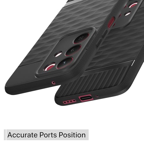 Image of Pikkme Back Cover for Realme Narzo 90X 5G / Realme C85 5G / Realme 15X 5G Camera Protection 3D Hexa Cube Design Silicone Protective Bumper Case (Black)