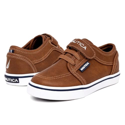 Image of Nautica Kids Adjustable Strap Shoes | Comfortable Casual Sneakers for Boys and Girls, Toddlers & Little Kids