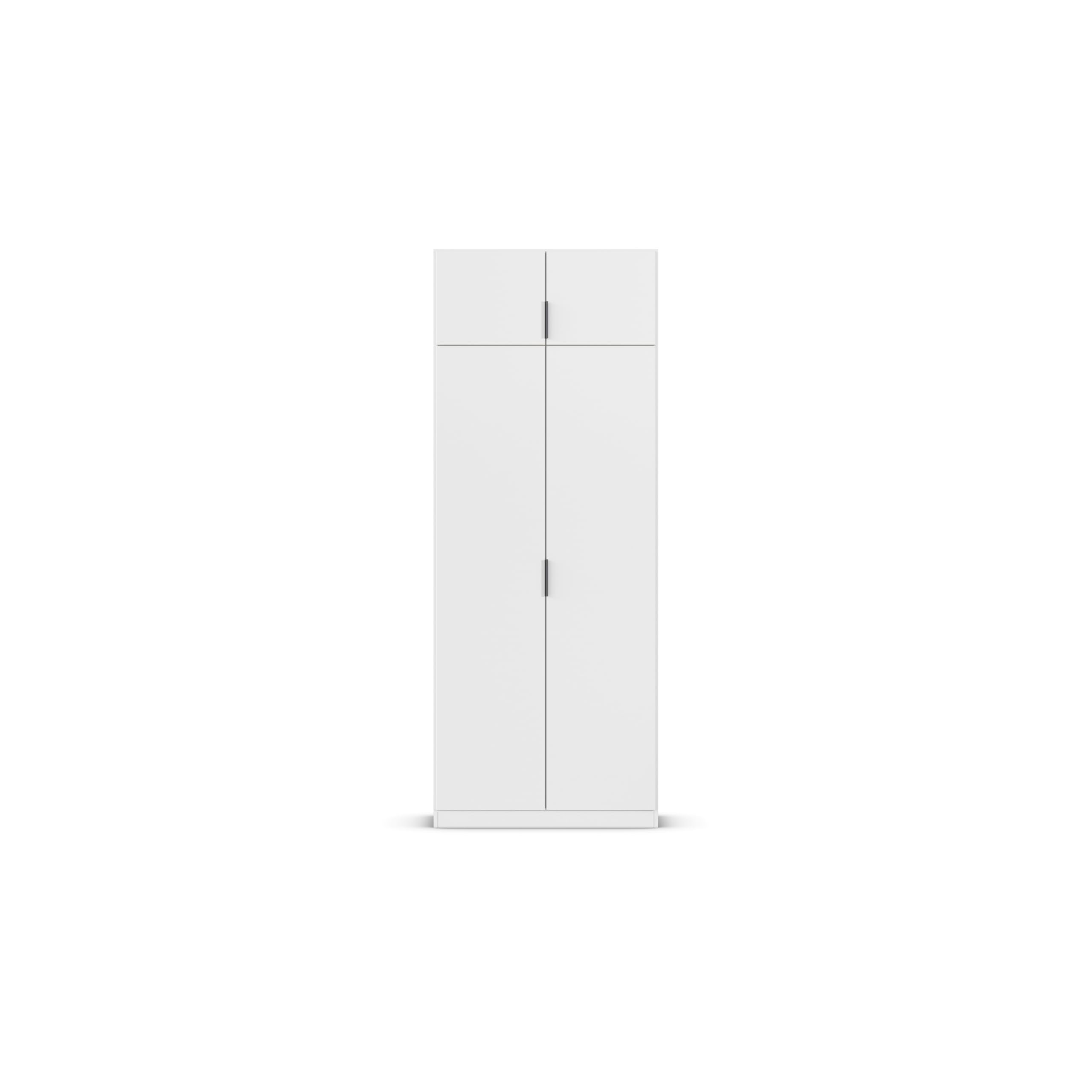 Rauch Möbel Lagoa, Kleiderschrank, Garderobe für Schlafzimmer, Kinderzimmer, Jugendzimmer 4-türig, Farbe Weiß, Breite 91