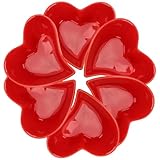 Plat à dessert en forme de cœur : orné d’un motif en forme de cœur, il constitue une magnifique pièce maîtresse pour toute table