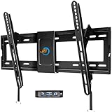 JUSTSTONE Tilting TV Wall Mount Bracket for Most 32'-80' LED LCD OLED 4K Curved Plasma Flat Screen TVs,Tilt Mounting with VESA 600x400mm Holds up to 165 LBS,Low Profile and Space Save