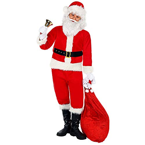 Widmann Father Christmas Costume for Children, Multicoloured, 140 cm / 8-10 Years, 137
