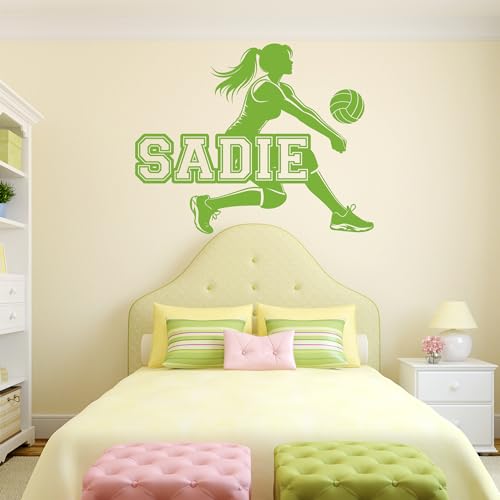 Vinilo decorativo personalizado voleibol para pared miniatura 6