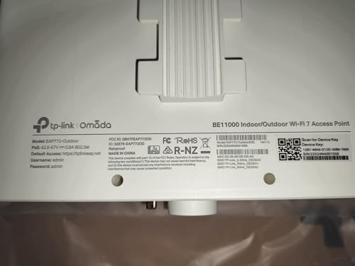 TP-Link Omada Long Range Outdoor Access Point - WiFi Extender Universal Compatible, WiFi 7 BE11000 Tri-Band w/ 6GHz Band, 2.5G Port, Up to 4,000 sq.ft, PoE Powered, IP68 Weatherproof(EAP772-Outdoor) - image 6