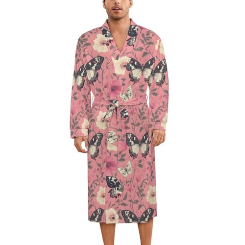 Robe de nuit en soie papillon rose : l'éveil des sens et de la sérénité au féminin et masculin