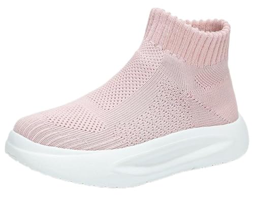 FUNCOS Kids High Top Sneakers | Lightweight Comfort Running Shoes | Non-Slip & Breathable Design | Machine Washable for Summer Activities