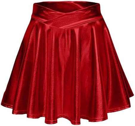 Shiny Metallic Blauwe Cargo Skort